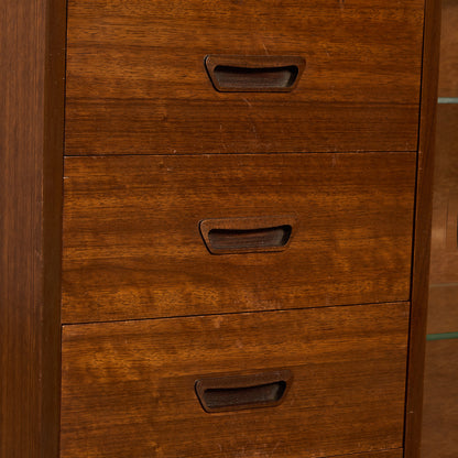 ヴィンテージ ガラスブックケース カスタム アイアン ヘアピンレッグ