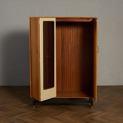 Chinese white ヴィンテージ 3ドア ワードローブ 初期ゴールドラベル