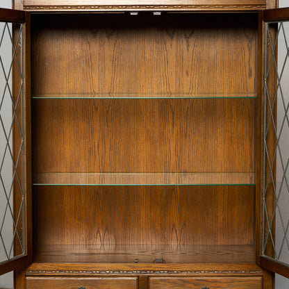 英国 クラシック オーク材 ブックケース