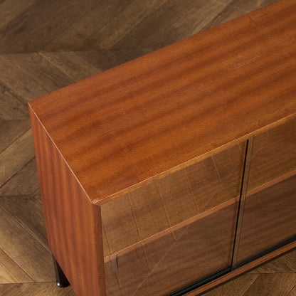 Abbess ヴィンテージ ガラス キャビネット 本棚