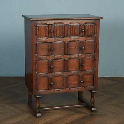 アーコール ERCOL オールドコロニアル 4段トールチェスト #82102