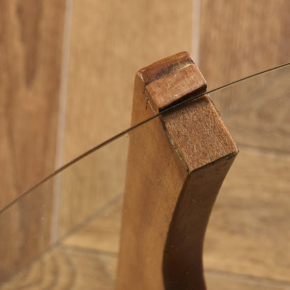 英国 ヴィンテージ ガラストップ コーヒーテーブル