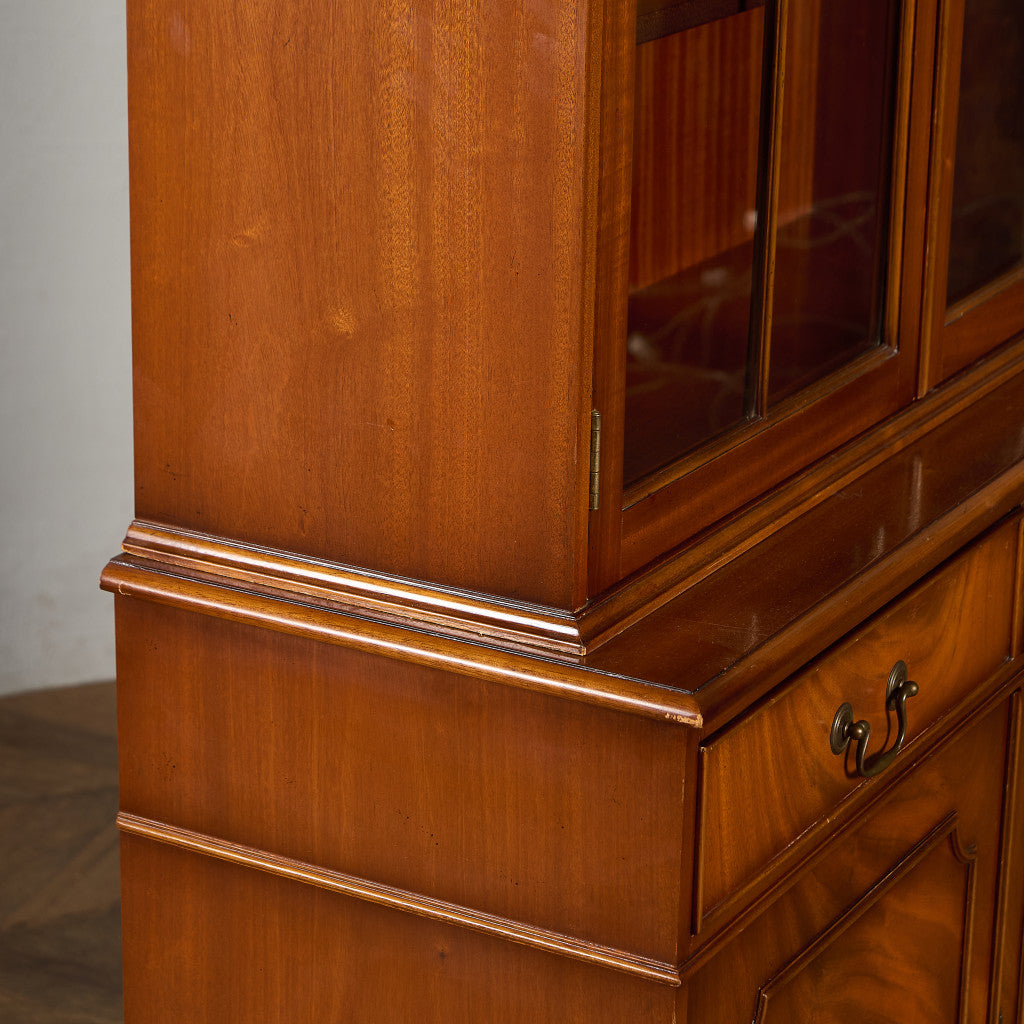 英国 クラシック エドワーディアン ブックケース 食器棚