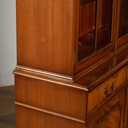 英国 クラシック エドワーディアン ブックケース 食器棚