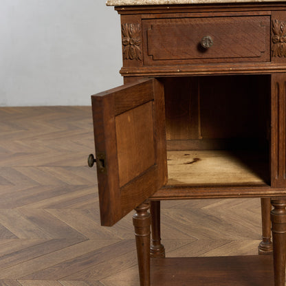 英国 クラシック 大理石 サイドキャビネット #96619