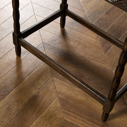 英国 クラシック オーク材 サイドテーブル