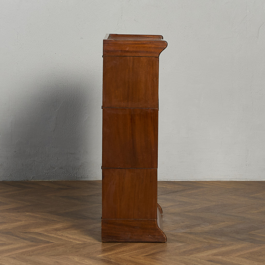 英国 クラシック 3段 スタッキング ブックケース