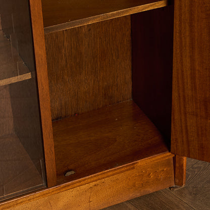 ヴィンテージ ガラス キャビネット 本棚