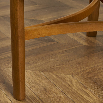 ヴィンテージ トライアングル ガラストップ テーブル