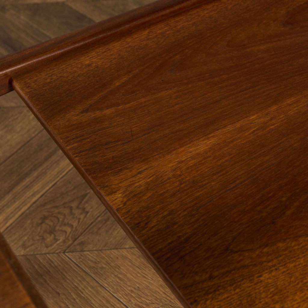 ロングジョン ヴィンテージ ガラストップ コーヒーテーブル