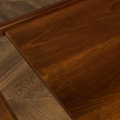 ロングジョン ヴィンテージ ガラストップ コーヒーテーブル