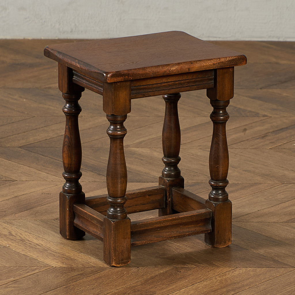 英国 クラシック オーク材 ネストテーブル