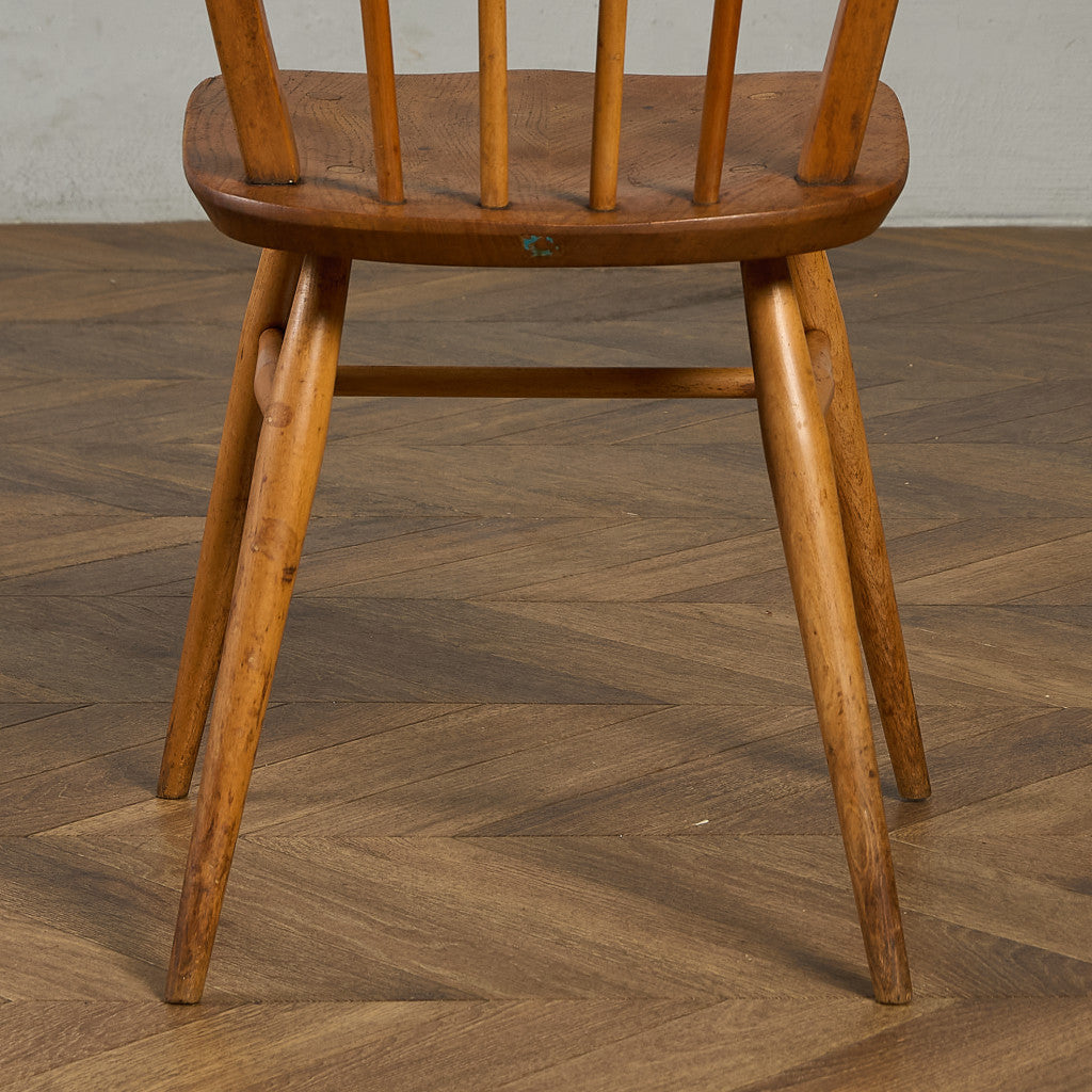 アーコール ERCOL ヴィンテージ 4本 スポーク フープバックチェア ネイビーブルーラベル #89767