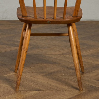 アーコール ERCOL ヴィンテージ 4本 スポーク フープバックチェア ネイビーブルーラベル #89767