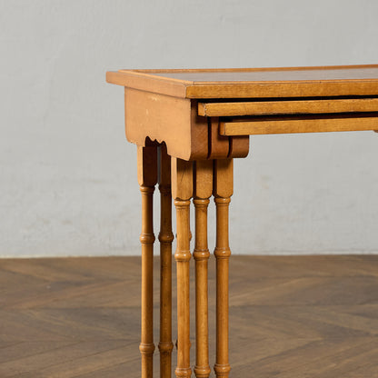 英国 クラシック イチイ ネストテーブル #95461