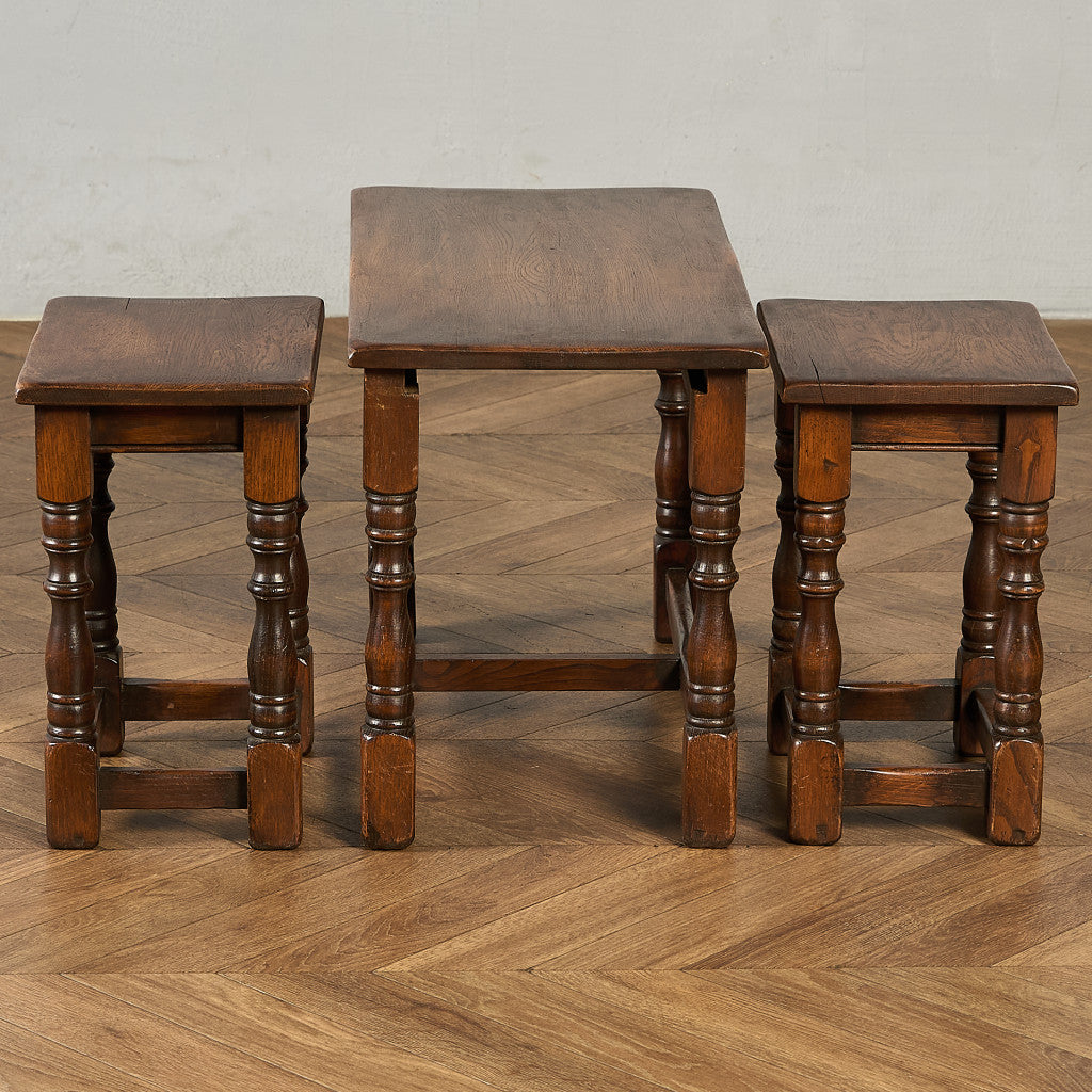 英国 クラシック ネストコーヒーテーブル センターテーブル