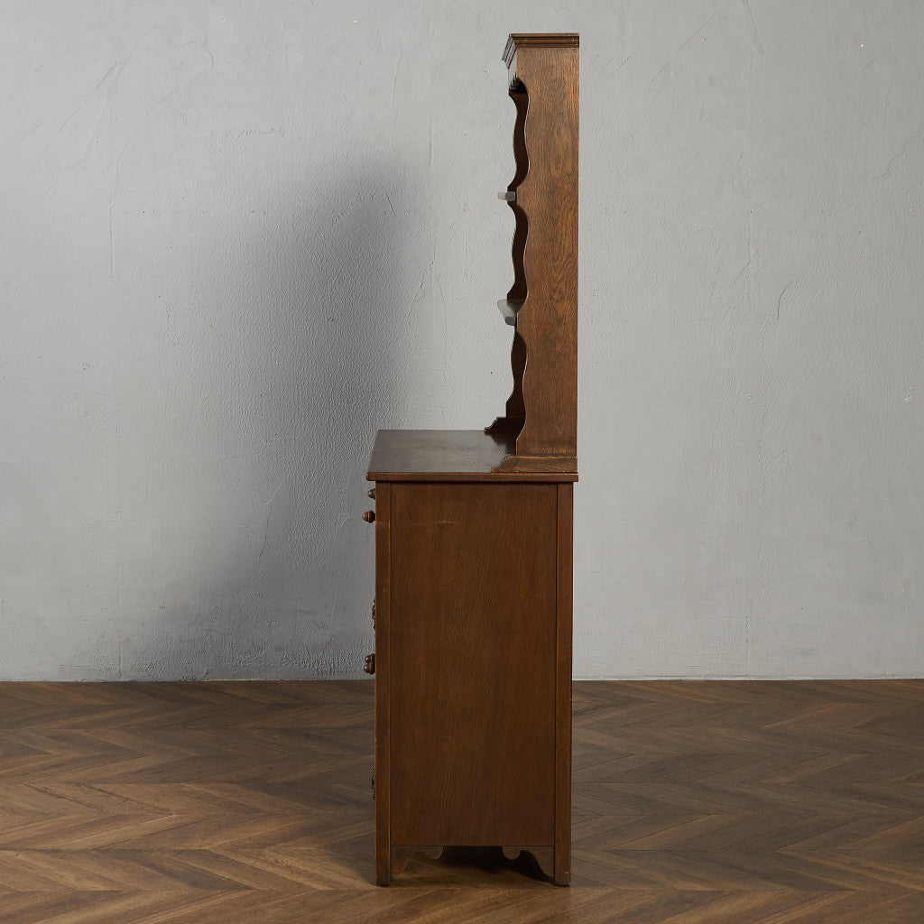 オーク材 ウェルシュドレッサー 食器棚