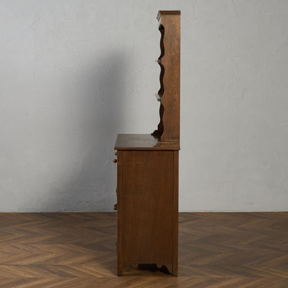 オーク材 ウェルシュドレッサー 食器棚