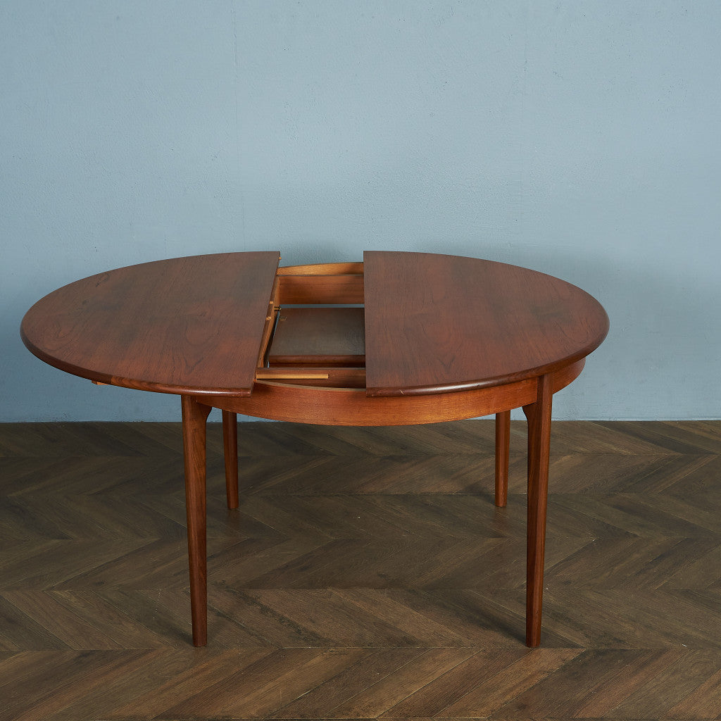 British vintage extension round dining table #84723 – camori