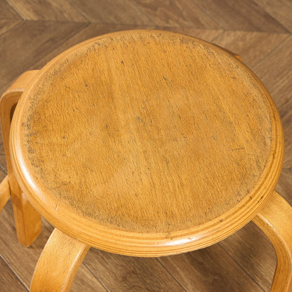 デンマーク LEIKA ヴィンテージ ベントウッド スツール