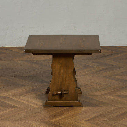 英国 クラシック オーク材 センターテーブル サイドテーブル