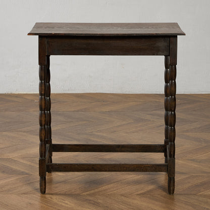 英国 クラシック オーク材 サイドテーブル