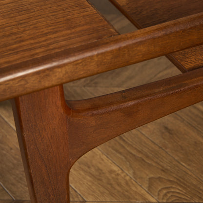 ロングジョン ヴィンテージ ガラストップ コーヒーテーブル