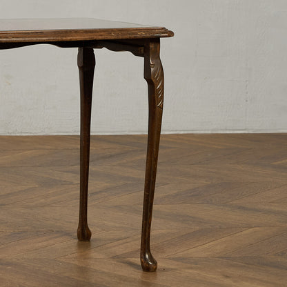 英国 クラシック ガラストップ ネストテーブル