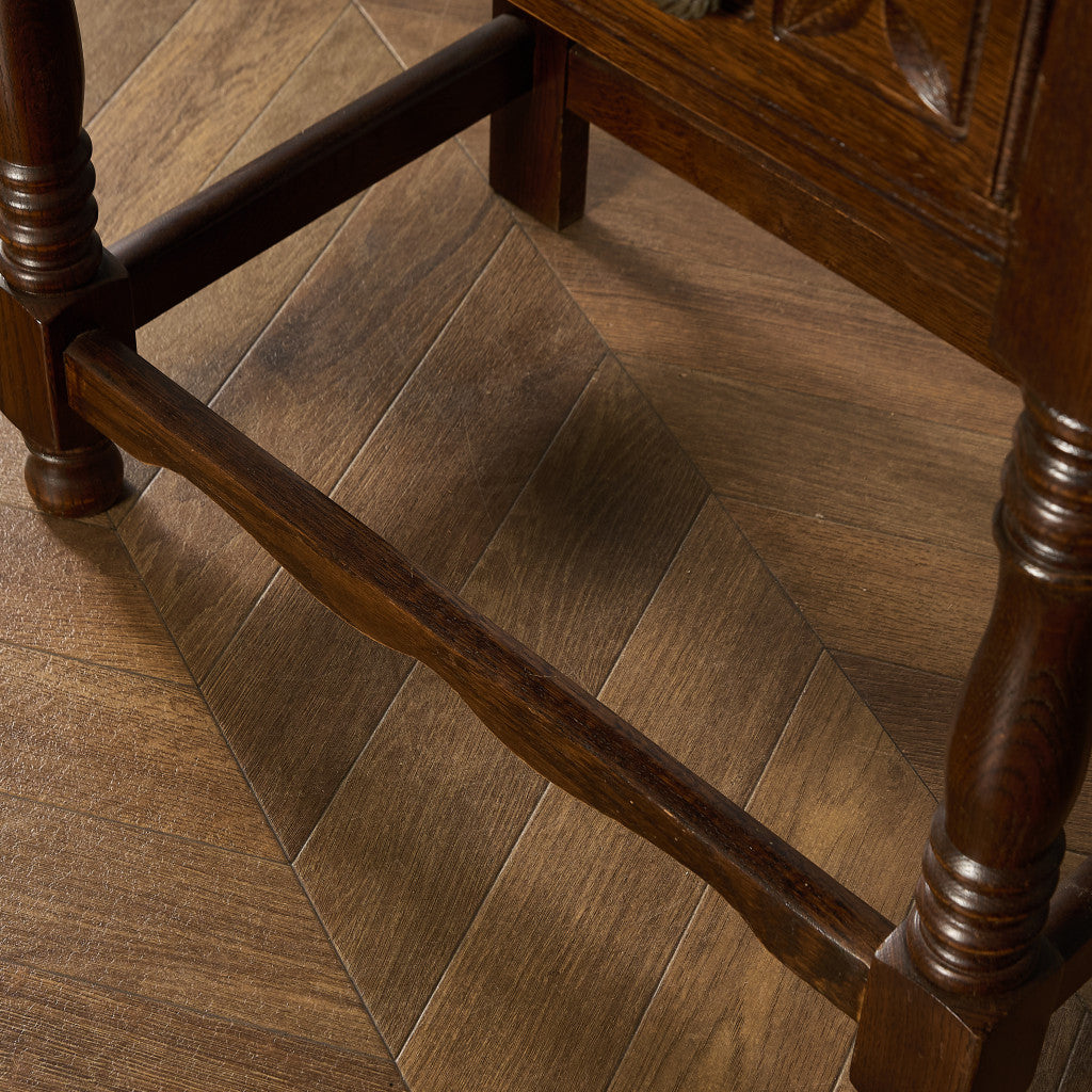 英国 クラシック オーク材 サイドテーブル