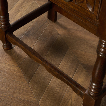 英国 クラシック オーク材 サイドテーブル