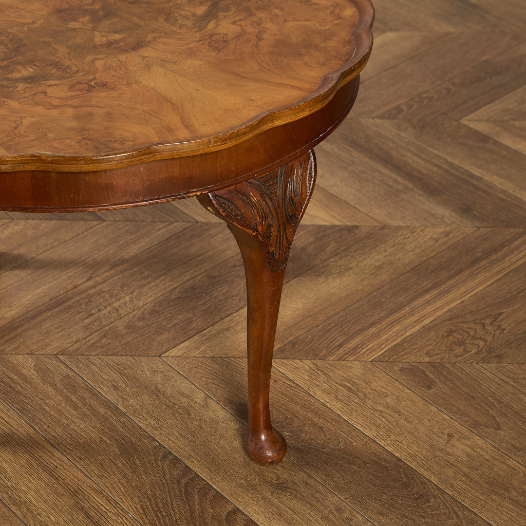 英国 クラシック クイーンアン様式 ラウンド センターテーブル ローテーブル