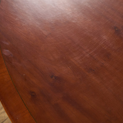 英国 クラシック イチイ材 オーバル センターテーブル