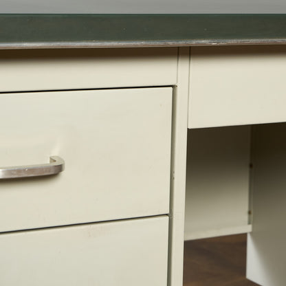 英国 ヴィンテージ 両袖 デスク