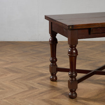 イギリス クラシック 拡張式 ダイニングテーブル