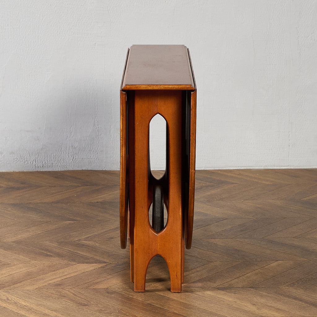 ドロップリーフゲートレッグテーブル