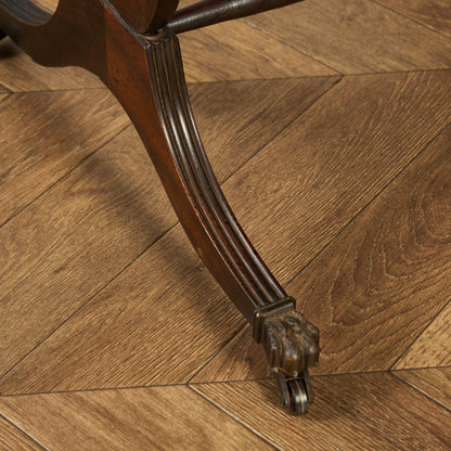 英国 クラシック ハープモチーフ バタフライ サイドテーブル