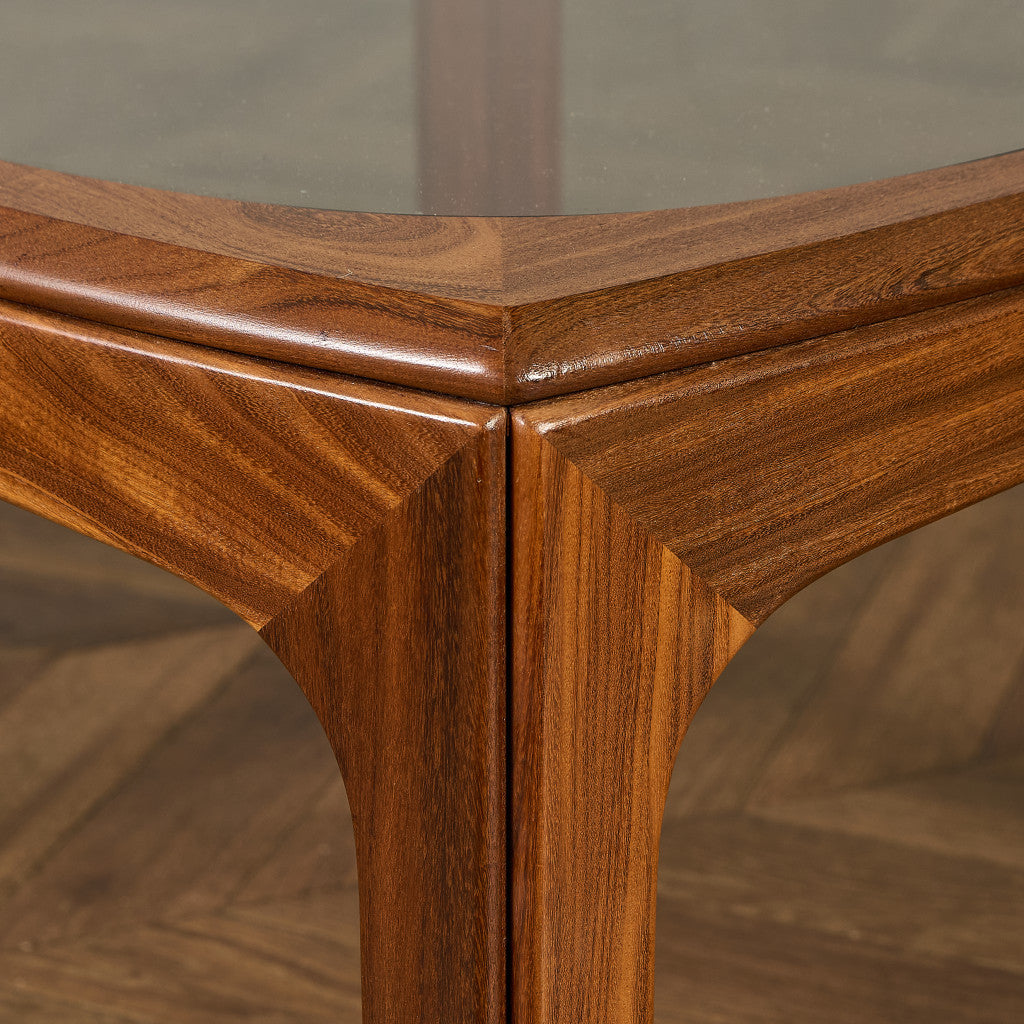 ヴィンテージ スクエア ガラス センターテーブル