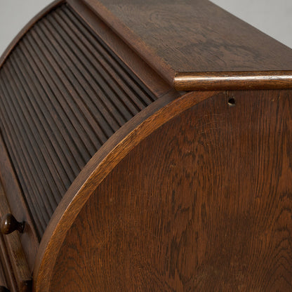 英国 クラシック ロールトップ ライティング ビューロー