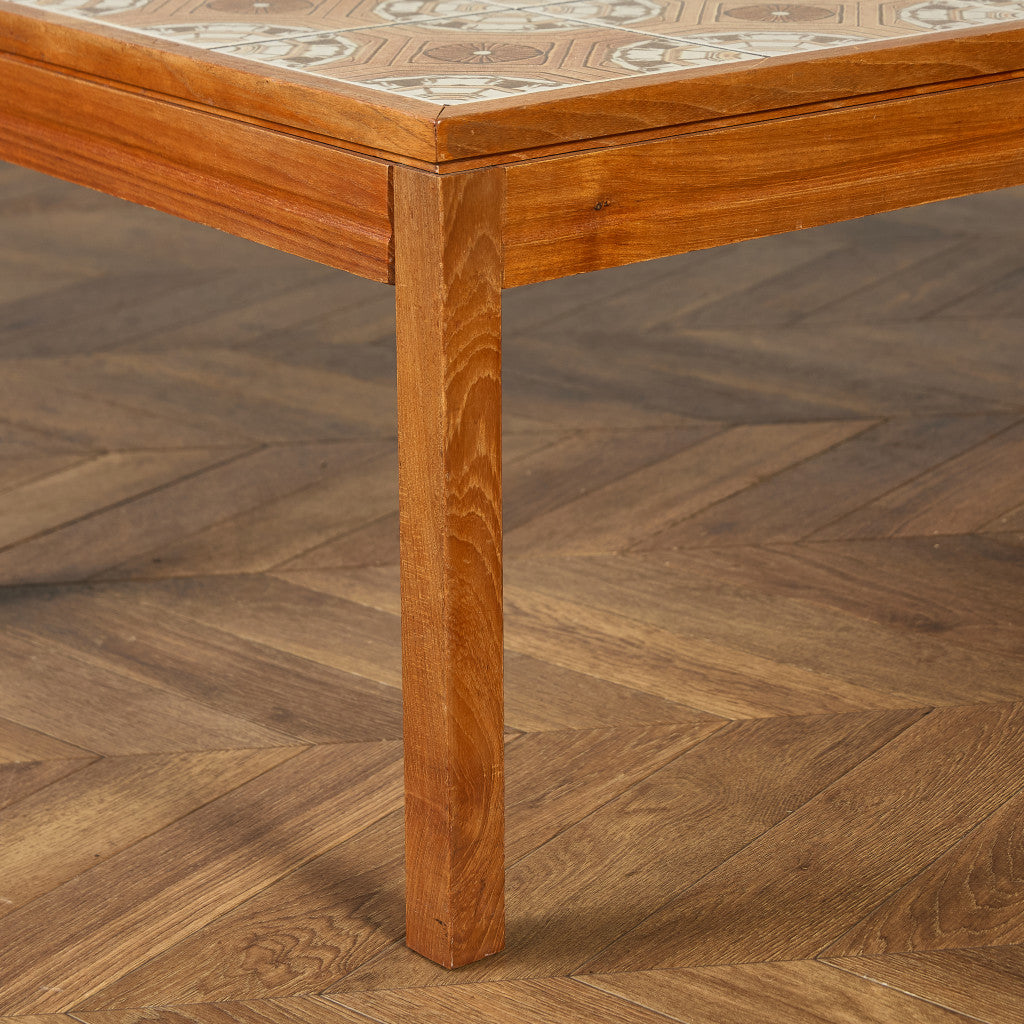 イギリス ヴィンテージ タイルトップ コーヒーテーブル センターテーブル