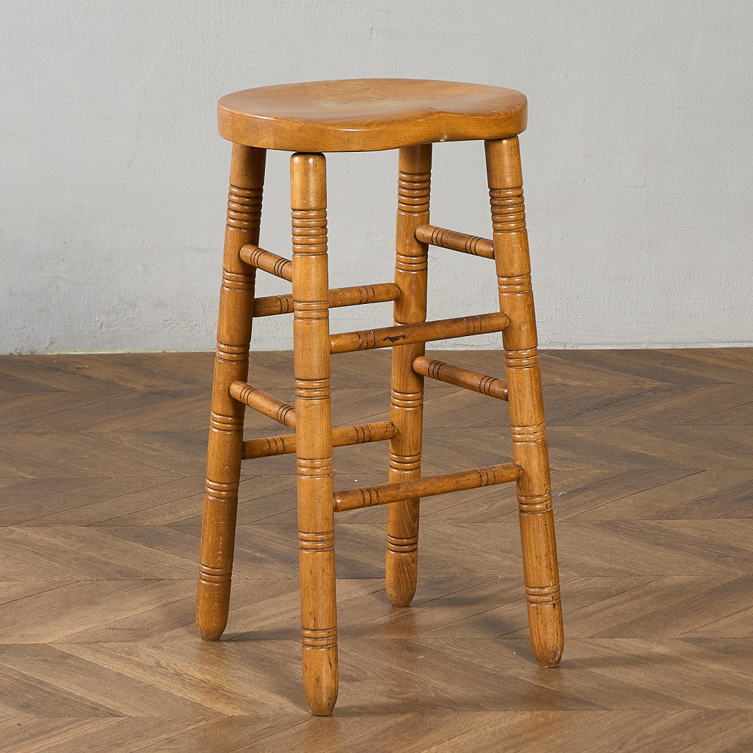 イギリス ヴィンテージ ハイ スツール