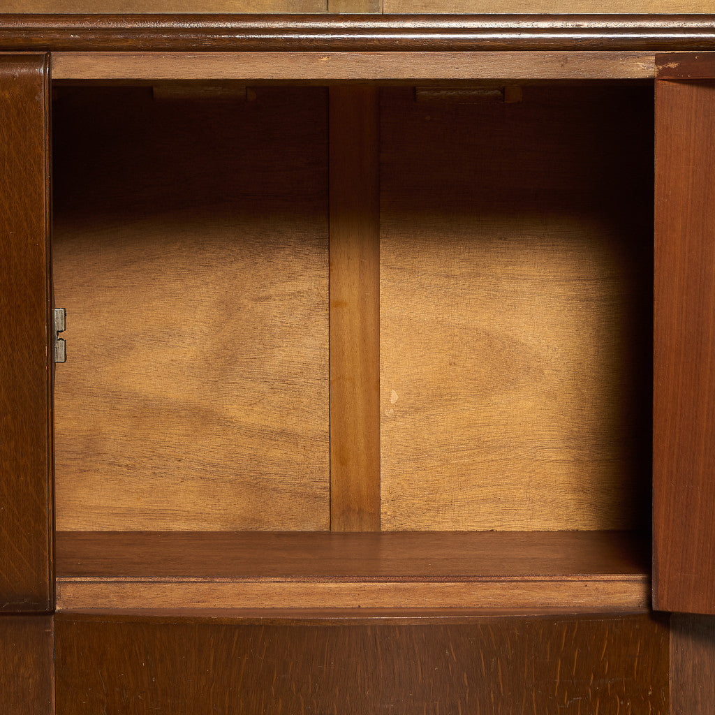 英国 クラシック ガラス ブックケース 食器棚