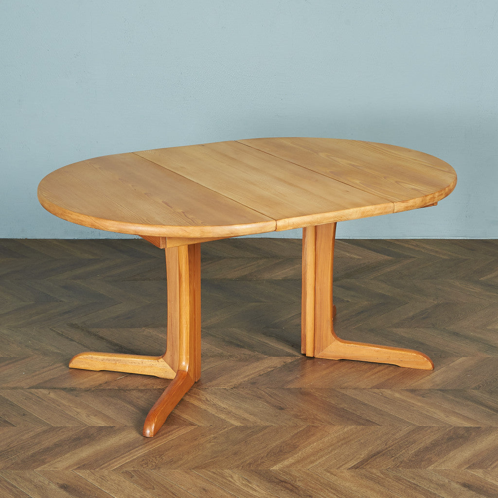 デンマークヴィンテージ エクステンション ラウンドダイニングテーブル
