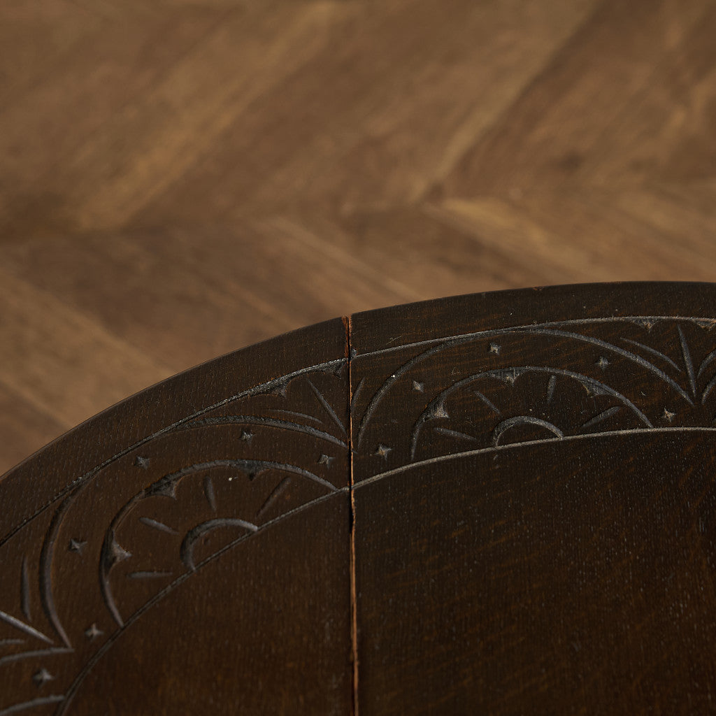 英国 クラシック ターントップ ドロップリーフ サイドテーブル #94264