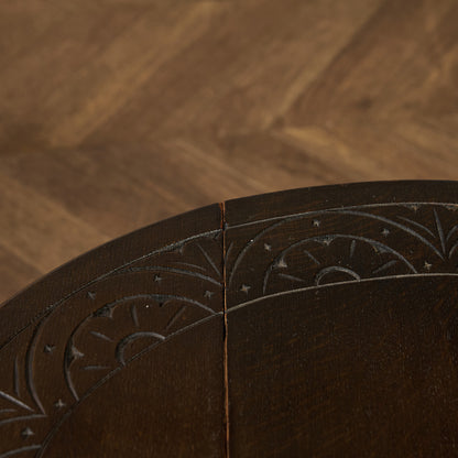 英国 クラシック ターントップ ドロップリーフ サイドテーブル