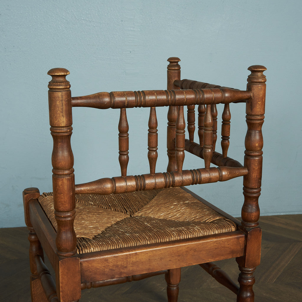 英国クラシック ラッシュシート張り コーナーチェア #81751 – camori