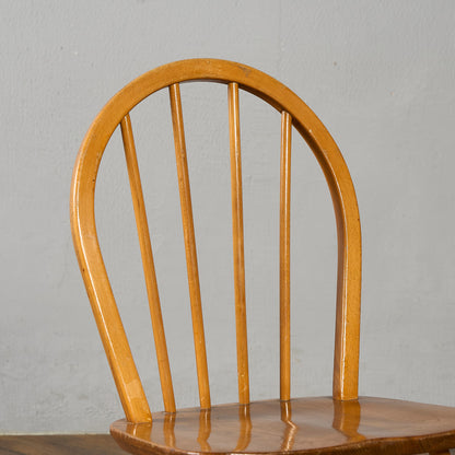 ヴィンテージ 4本 スポーク フープバックチェア ブルーラベル