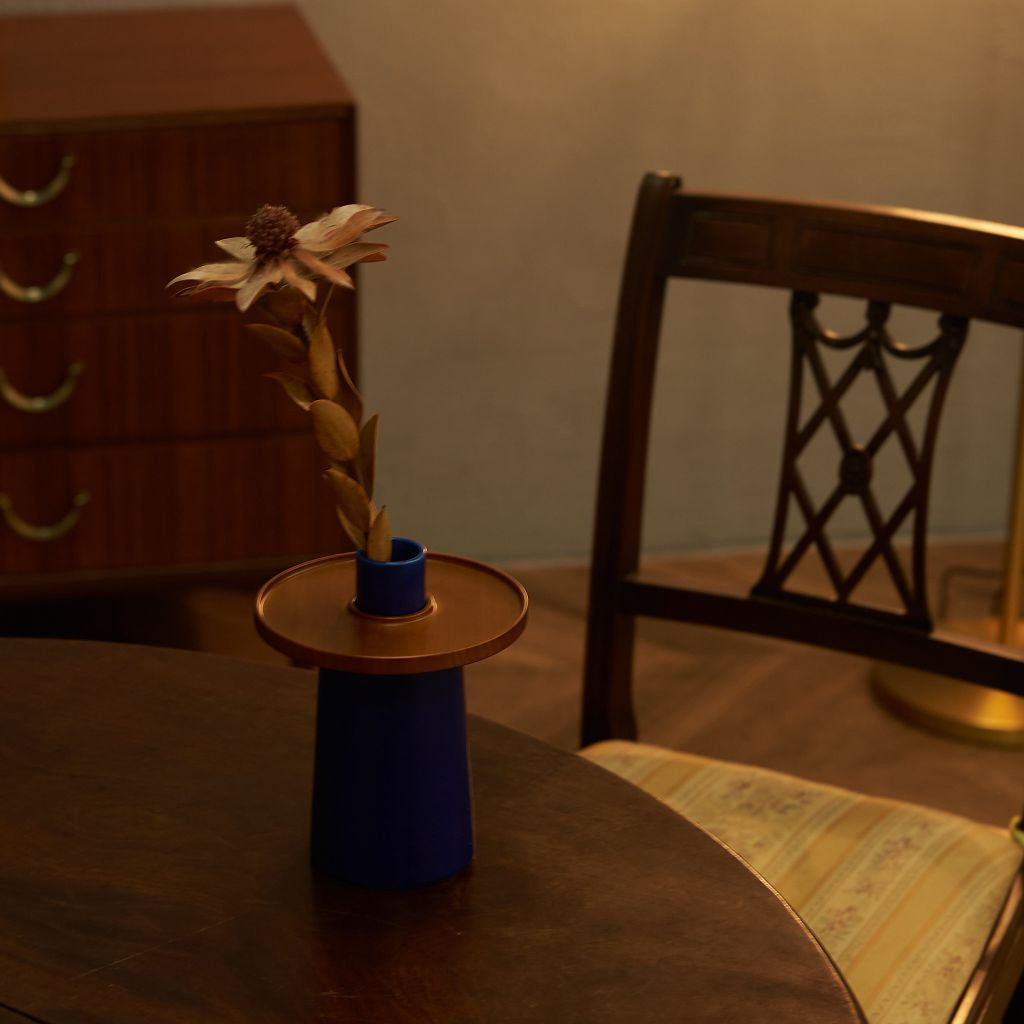 hanauke フラワーベース / BLUE