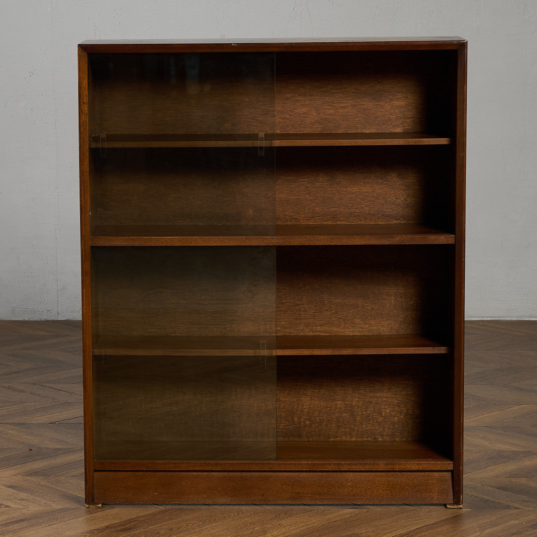 ヴィンテージ ガラスキャビネット 本棚