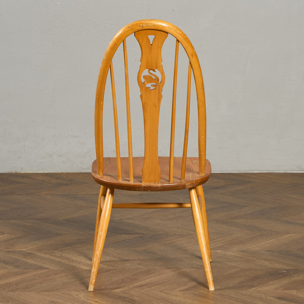 アーコール　スワン椅子 アーコール ERCOL スワンバックチェア ラウンドメタルラベル #97119