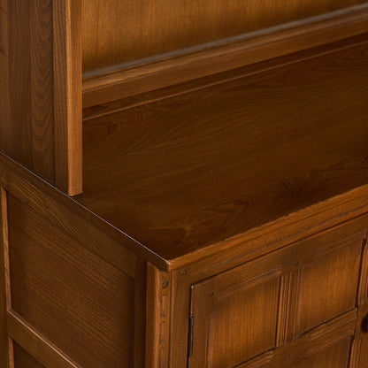 Old Colonial ヴィンテージ ブックケース カップボード ラウンドゴールドラベル